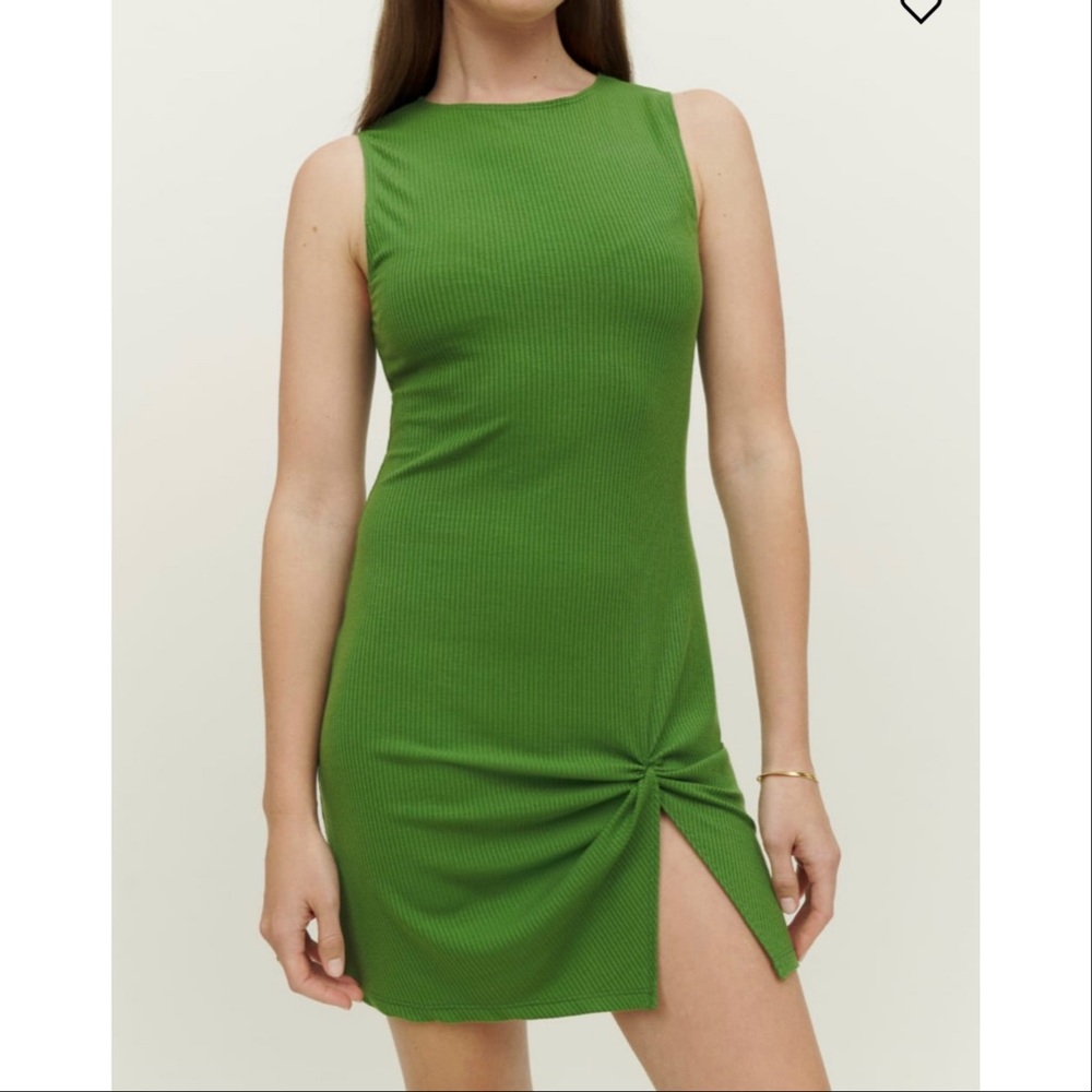 Reformation Neil Dress Green Size 6